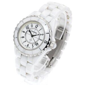 CHANEL J12 33mm H0968 White Ceramic white Dial Quartz Ladies Watch_892157